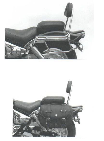 Hepco&Becker Taschenträger Standard chrom für Suzuki VZ800 Marauder
