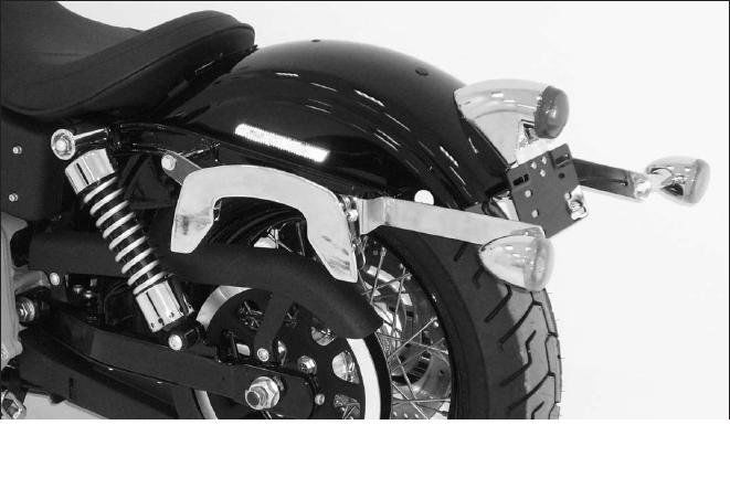 Hepco & Becker C-Bow Custom Kofferträgersatz chrom für Harley Davidson Dyna Wide Glide