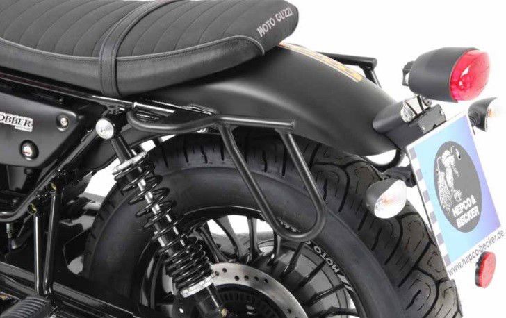 Hepco&Becker Taschenträger Rugged Cutout schwarz für Moto Guzzi V9 Bobber ab 2016