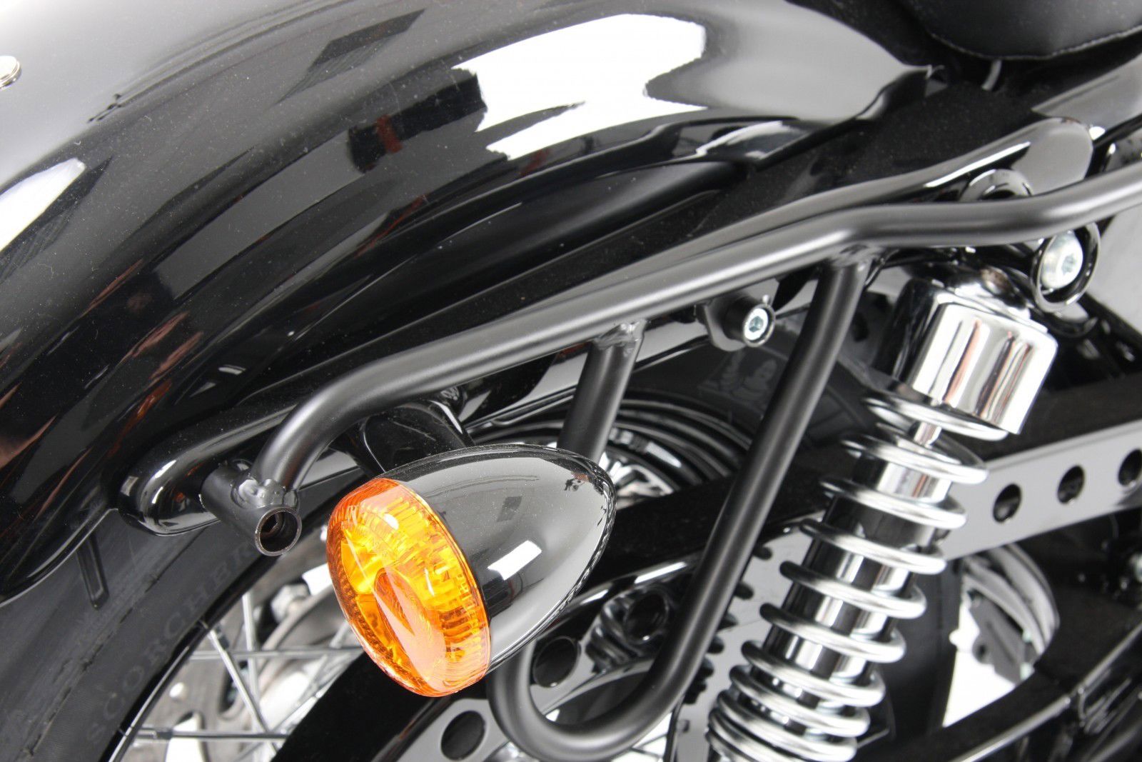 Hepco&Becker Taschenträger Cutout schwarz für diverse Harley Davidson Modelle