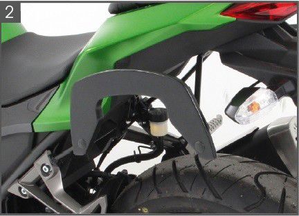 Hepco & Becker C-Bow Kofferträgersatz schwarz für Kawasaki Z300 von 2015 bis 2018