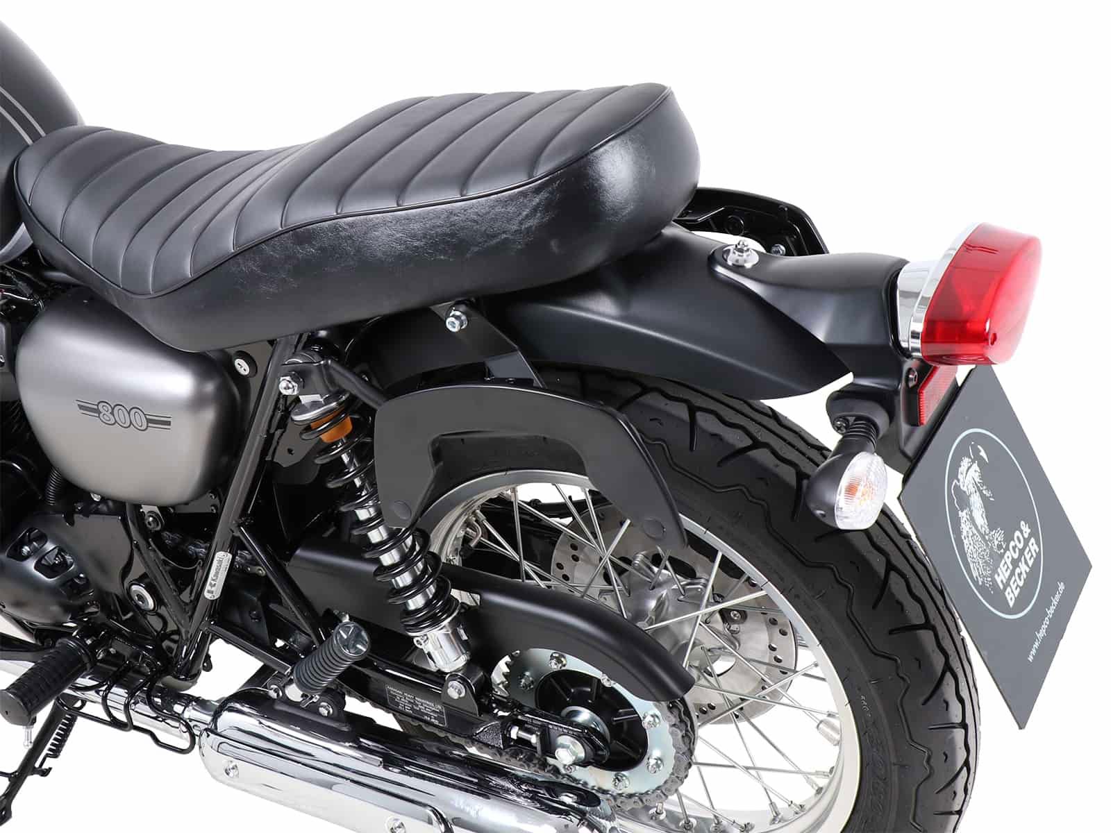 Hepco & Becker C-Bow Gepäckträgersatz schwarz für Kawasaki W800 Street/Cafe ab 2019