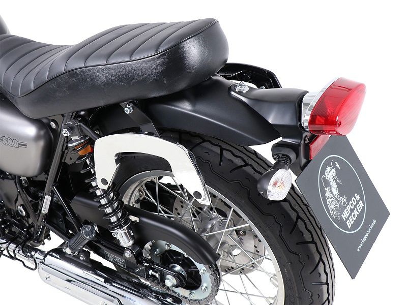 Hepco & Becker C-Bow Custom Kofferträgersatz chrom für Kawasaki W800 Street/Cafe ab 2019