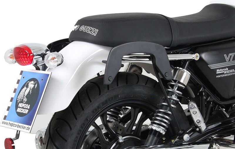 Hepco & Becker C-Bow Kofferträgersatz chrom für Moto Guzzi V7 Classic/Special von 2008 bis 2014