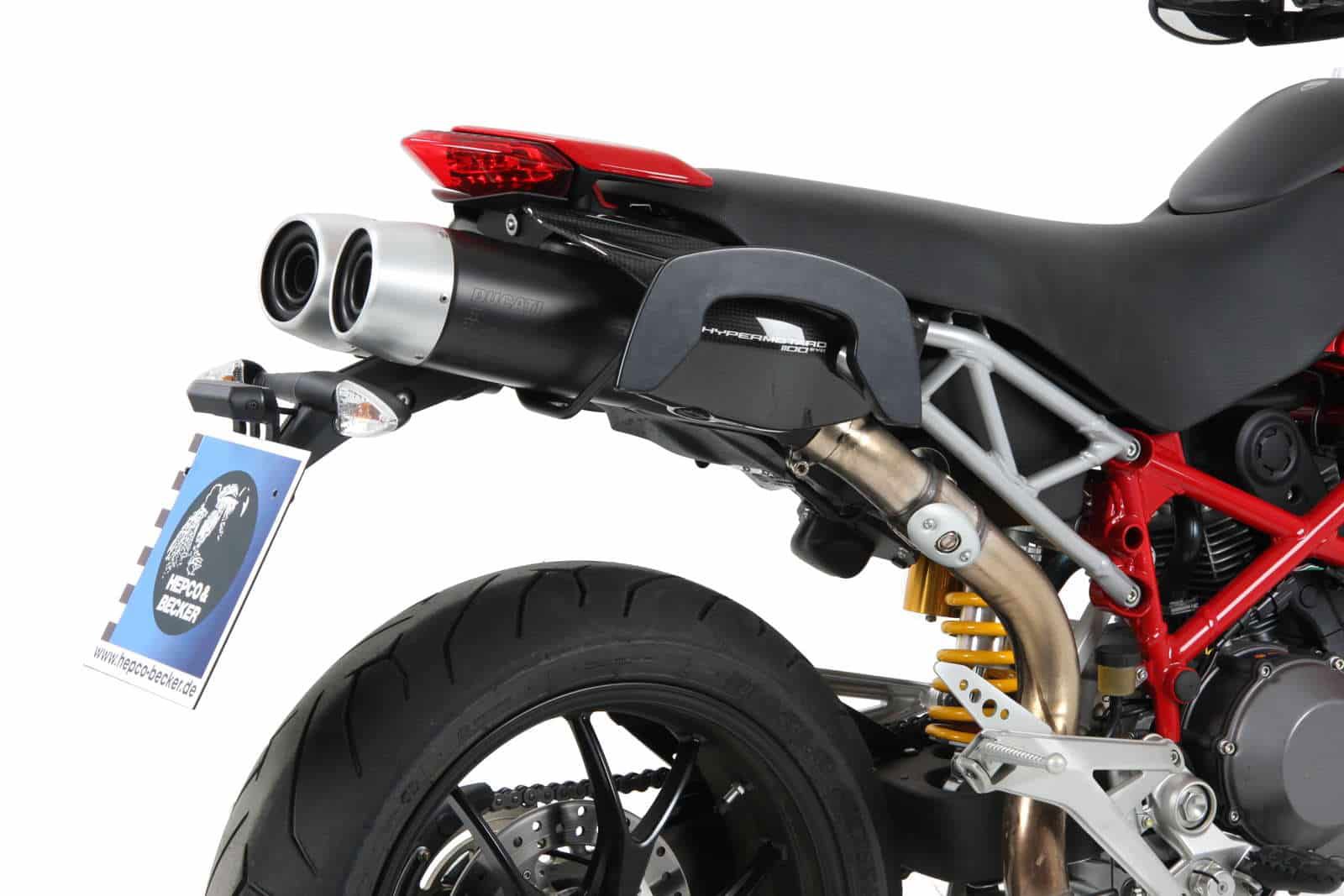 Hepco & Becker C-Bow Kofferträgersatz schwarz für Ducati Hypermotard 796 / 1100 von 2007 bis 2012