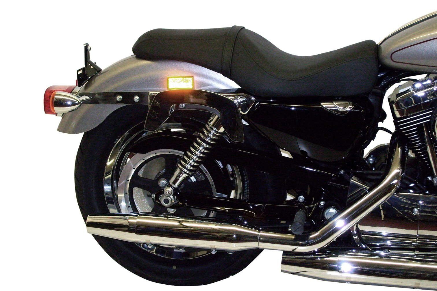 Hepco & Becker C-Bow Taschenträgersatz chrom für diverse Harley Davidson Modelle