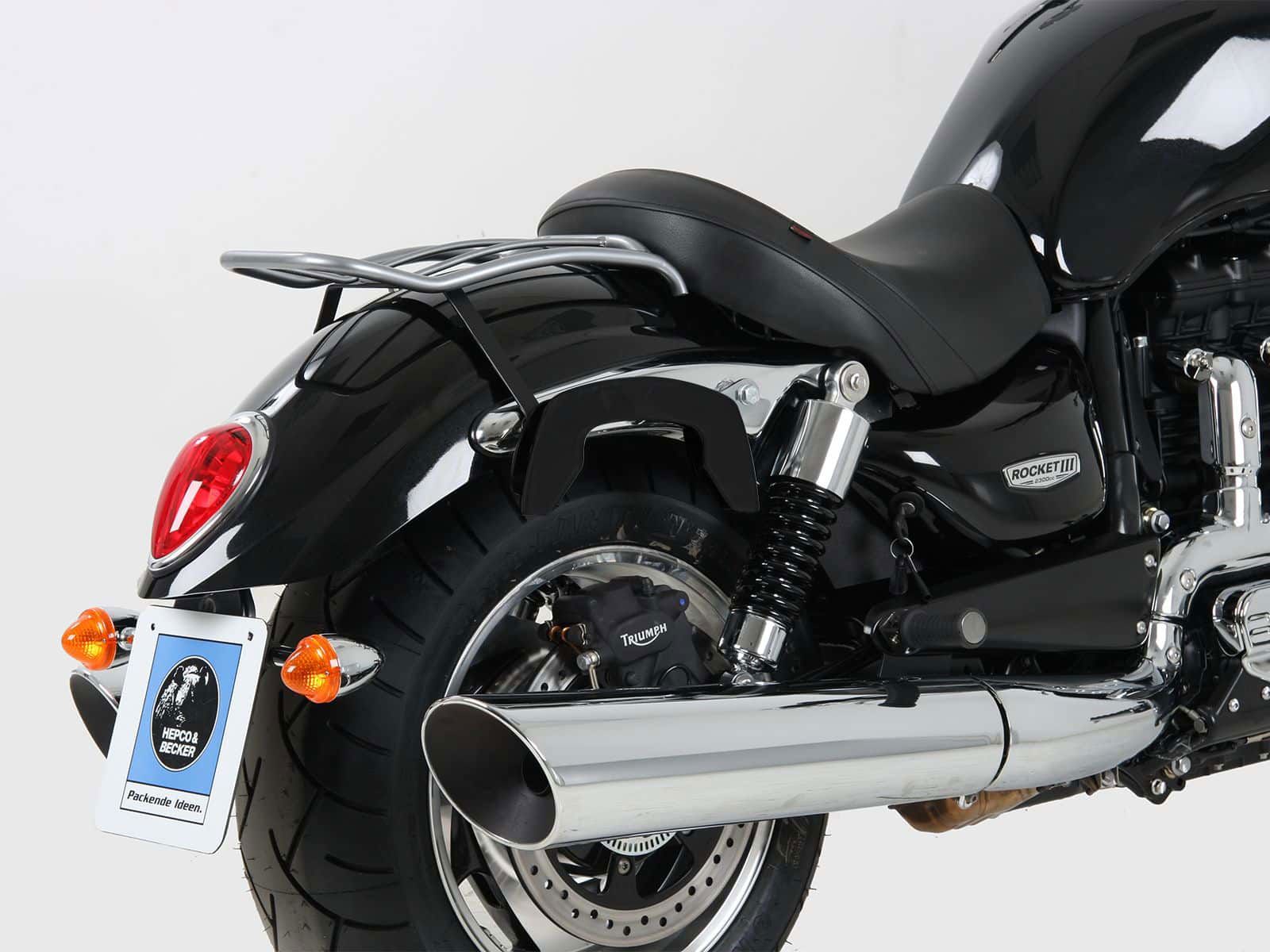 Hepco & Becker C-Bow Kofferträgersatz schwarz für Triumph ROCKET III Classic von 2004 bis 2010 / Roadster von 2010 bis 2017