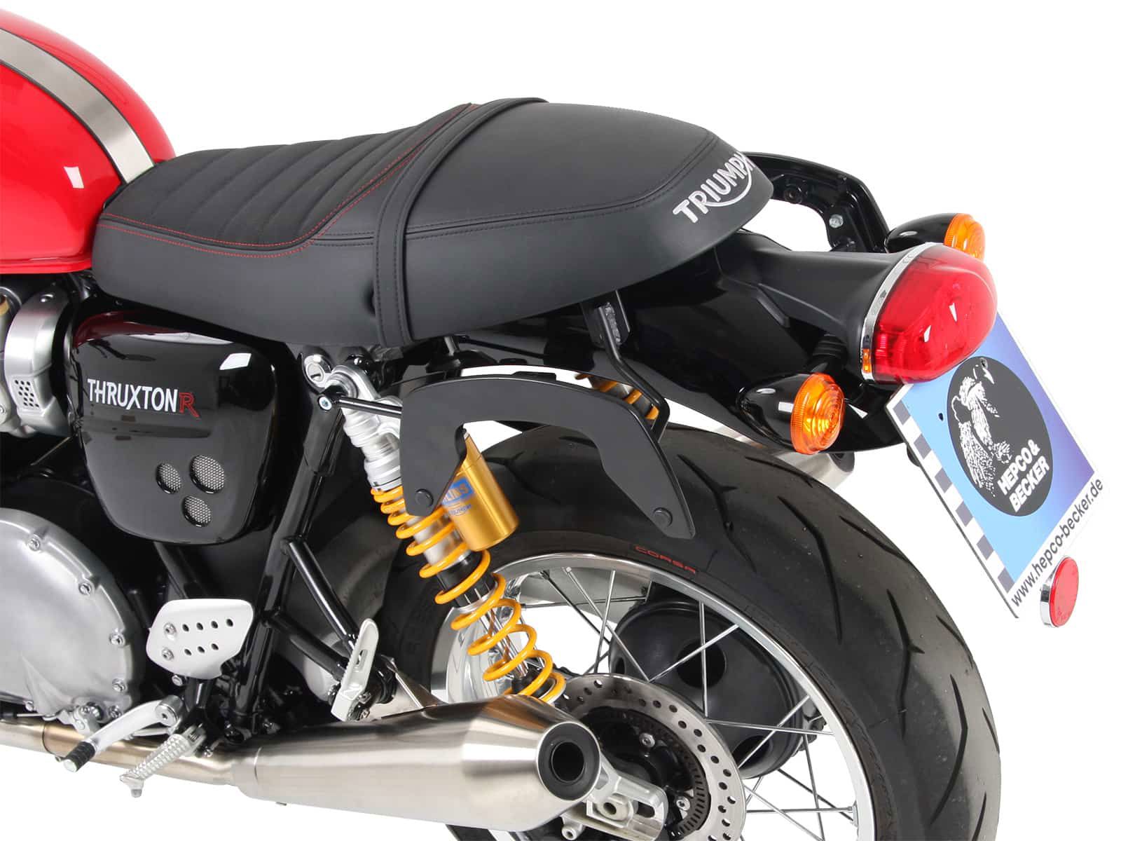 Hepco & Becker C-Bow Gepäckträgersatz schwarz für Triumph Thruxton/R1200 ab 2016
