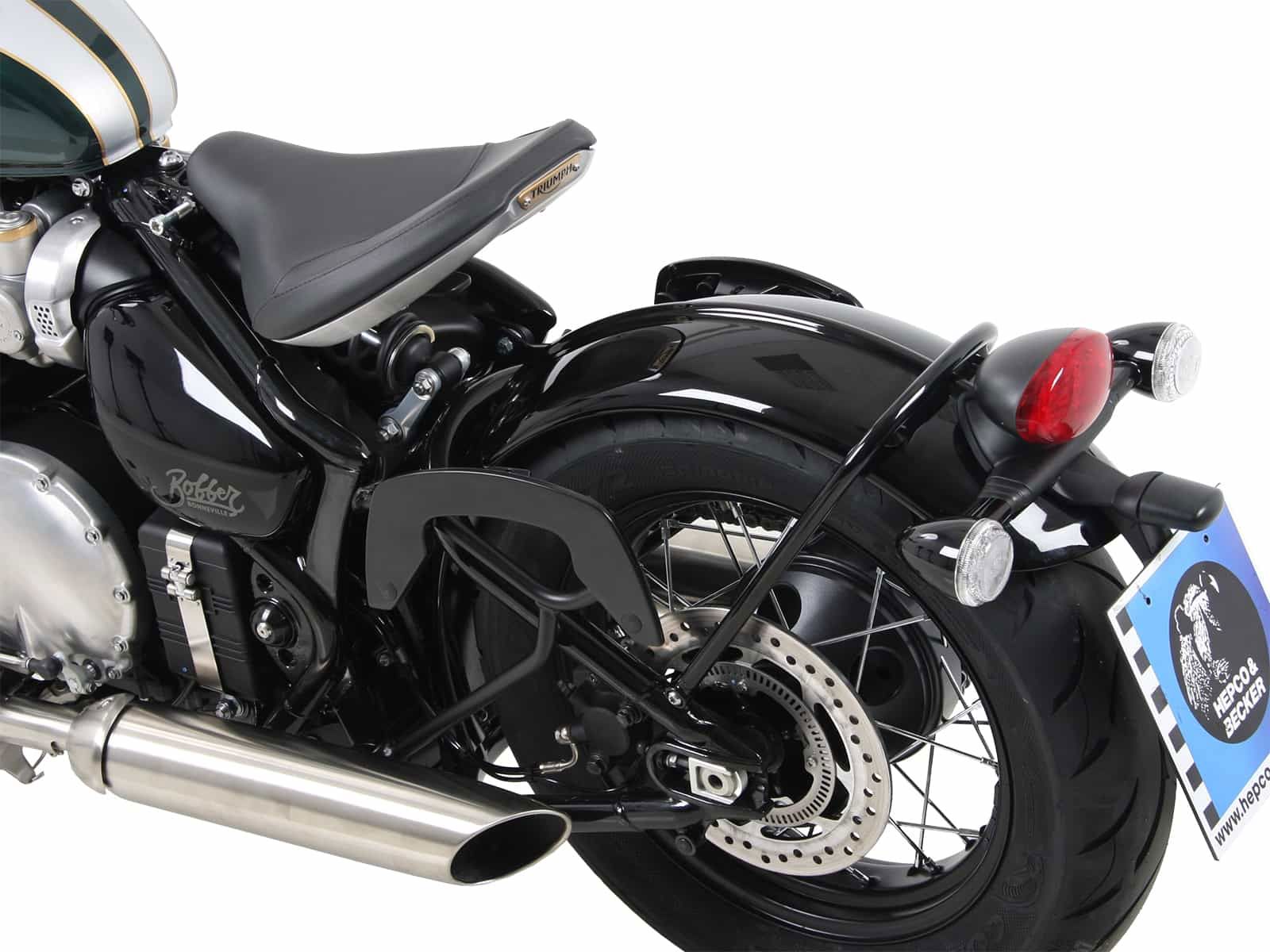 Hepco & Becker C-Bow Gepäckträgersatz schwarz für Triumph Bonneville Bobber von 2017 bis 2021