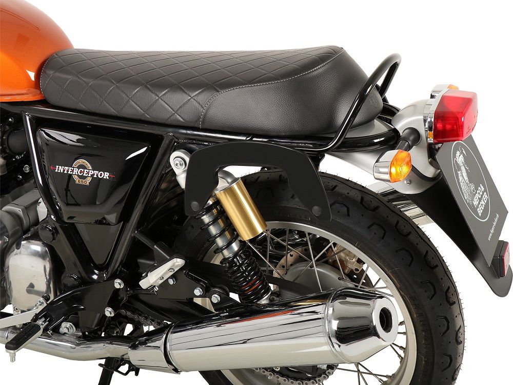 Hepco & Becker C-Bow Gepäckträgersatz schwarz für Royal Enfield Interceptor Modelle von 2018 bis 2021