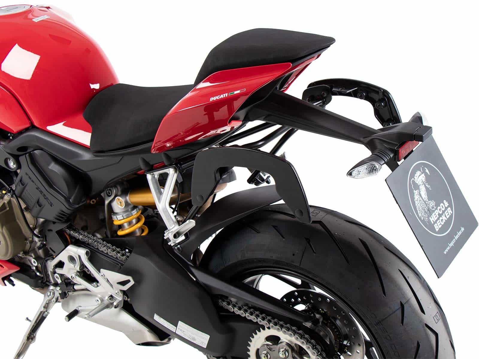Hepco & Becker C-Bow Kofferträgersatz schwarz für Ducati Streetfighter V4/S ab 2020