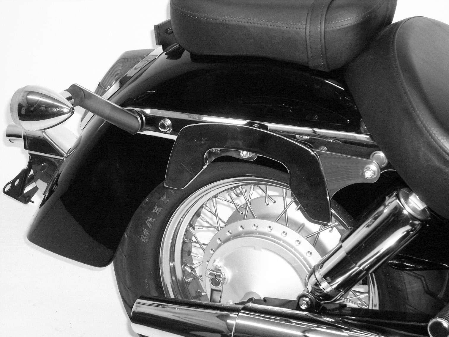 Hepco & Becker C-Bow Custom Kofferträgersatz chrom für Honda VT750C Shadow von 2008 bis 2009
