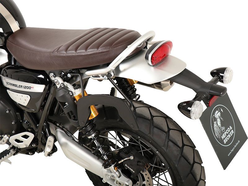 Hepco & Becker C-Bow Kofferträgersatz LINKS schwarz für Triumph Scrambler 1200 XE ab 2019