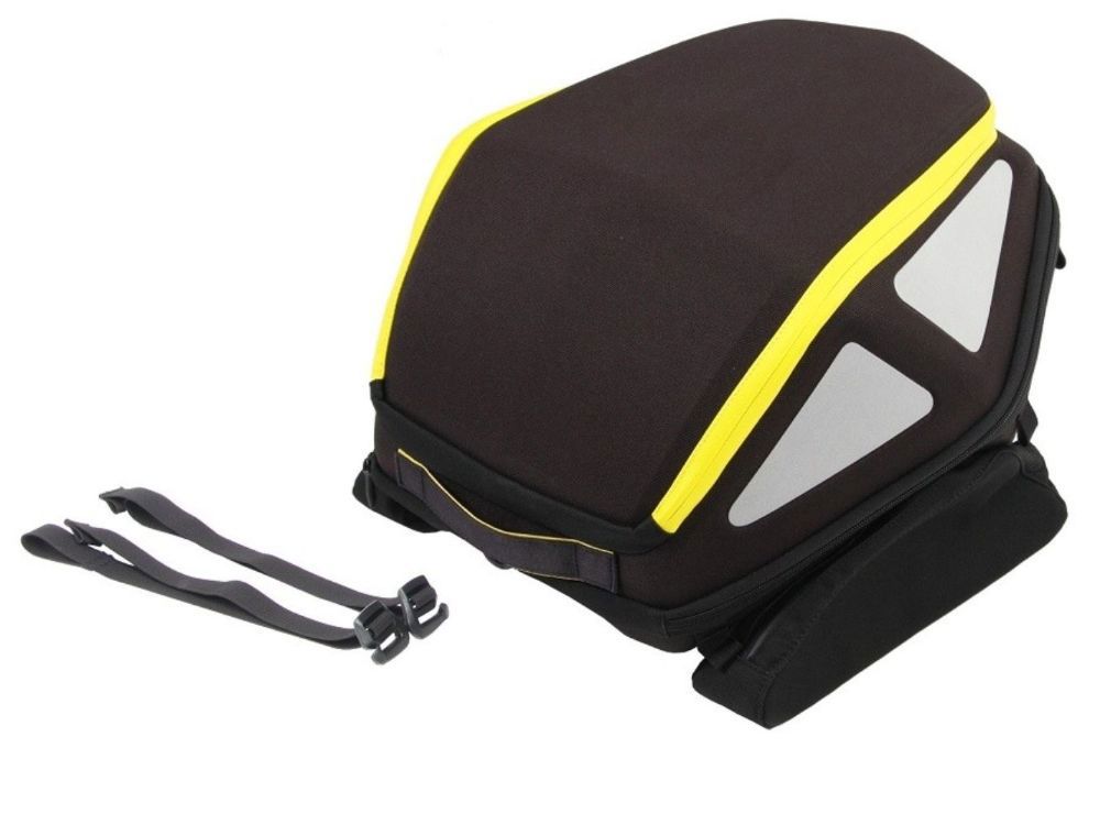 Hepco&Becker Hecktasche Royster gelb mit Spanngurten