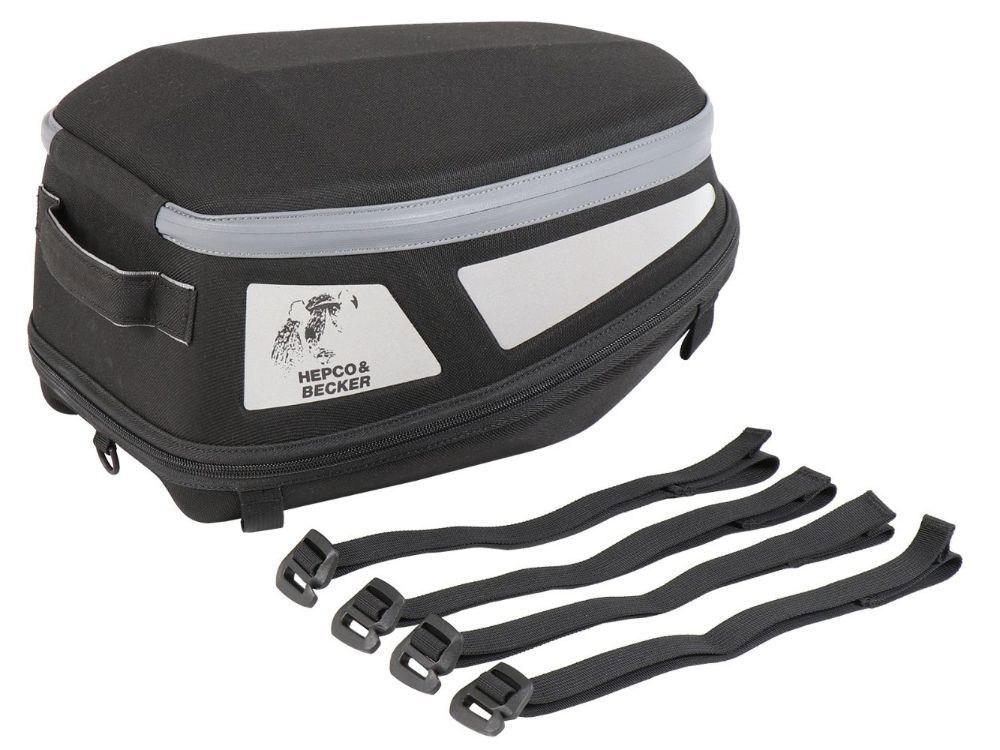Hepco&Becker Hecktasche Royster Sport schwarz/grau inkl. Spanngurte