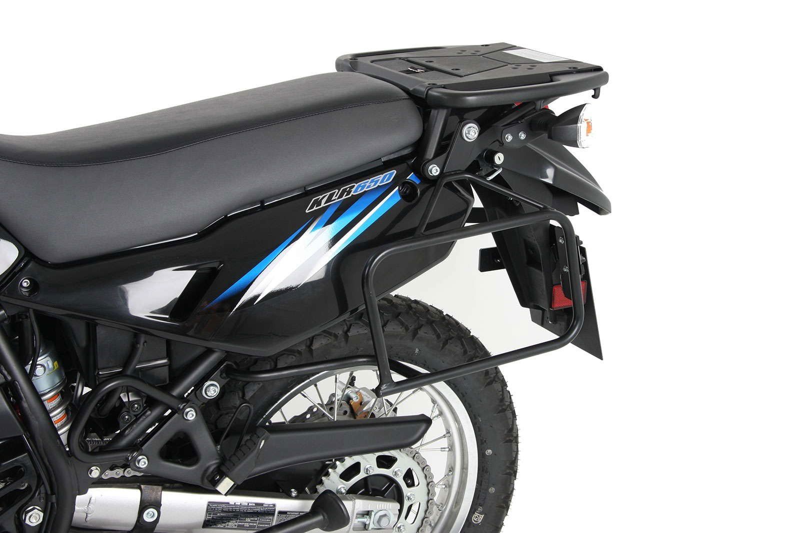 Hepco & Becker Gepäckträgerschloss dazu schwarz Kawasaki KLR650 ab 2008