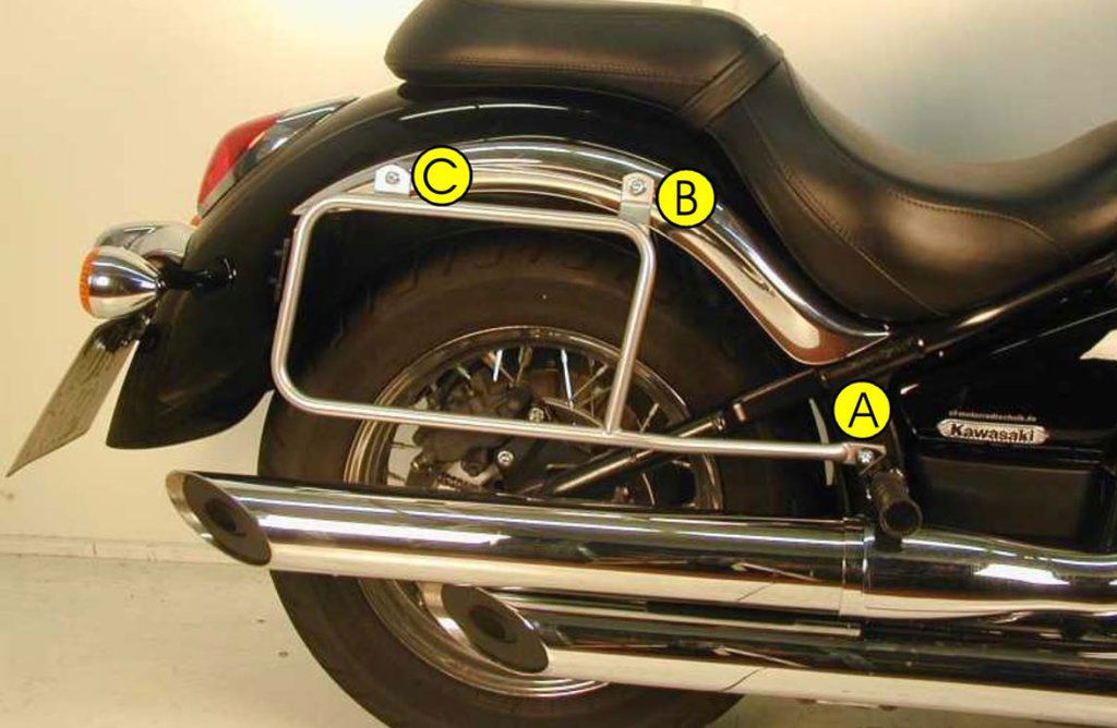 Hepco&Becker Topgepäckträger chrom für Kawasaki VN1500SE ab 1993