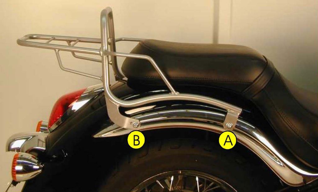 Hepco&Becker Topgepäckträger schwarz für Kawasaki VN900 CUSTOM/ CLASSIC ab 2006