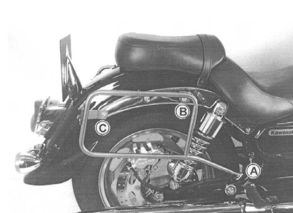 Hepco & Becker Topgepäckträger schwarz für Kawasaki ZZR1200 ab 2002