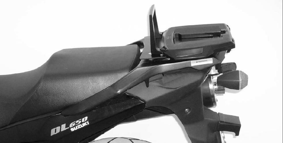 Hepco&Becker Topgepäckträger Alurack schwarz für Suzuki DL650/ ABS von 2004 bis 2011