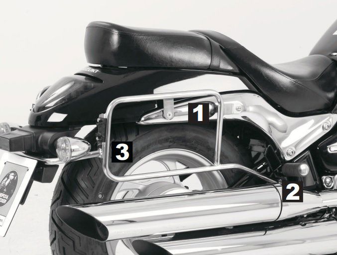 Hepco & Becker Chrom-Gepäckträger Suzuki M800 ab 2010