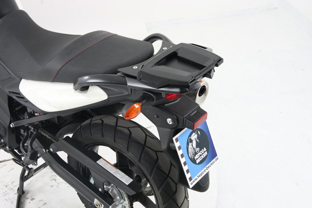 Hepco&Becker Topgepäckträger Alurack schwarz für Suzuki DL650 von 2012 bis 2016