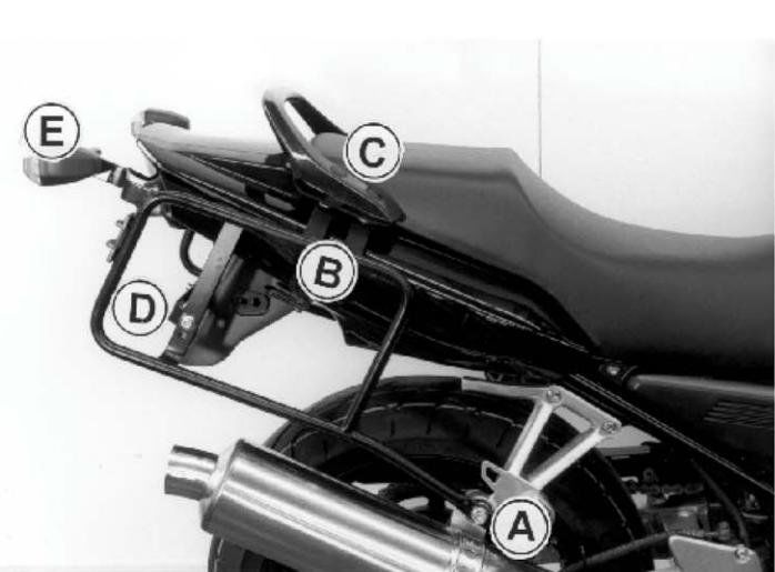 Hepco&Becker Topgepäckträger chrom für Yamaha SR500