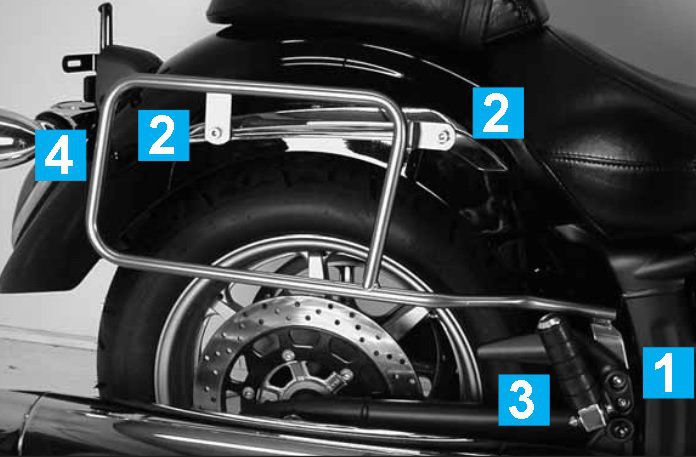 Hepco & Becker Topgepäckträger schwarz für Yamaha XJR1300 2007