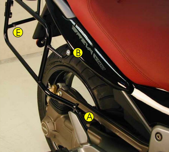 Hepco&Becker Topgepäckträger chrom für Moto Guzzi NEVADA CLASSIC 750 ie ab 2004
