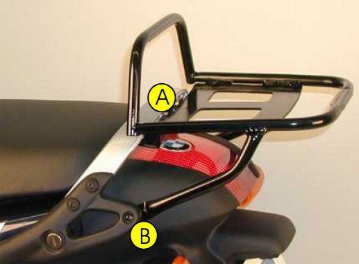 Hepco & Becker Topgepäckträger schwarz für BMW K1200RS / K1200GT von 2003 bis 2005