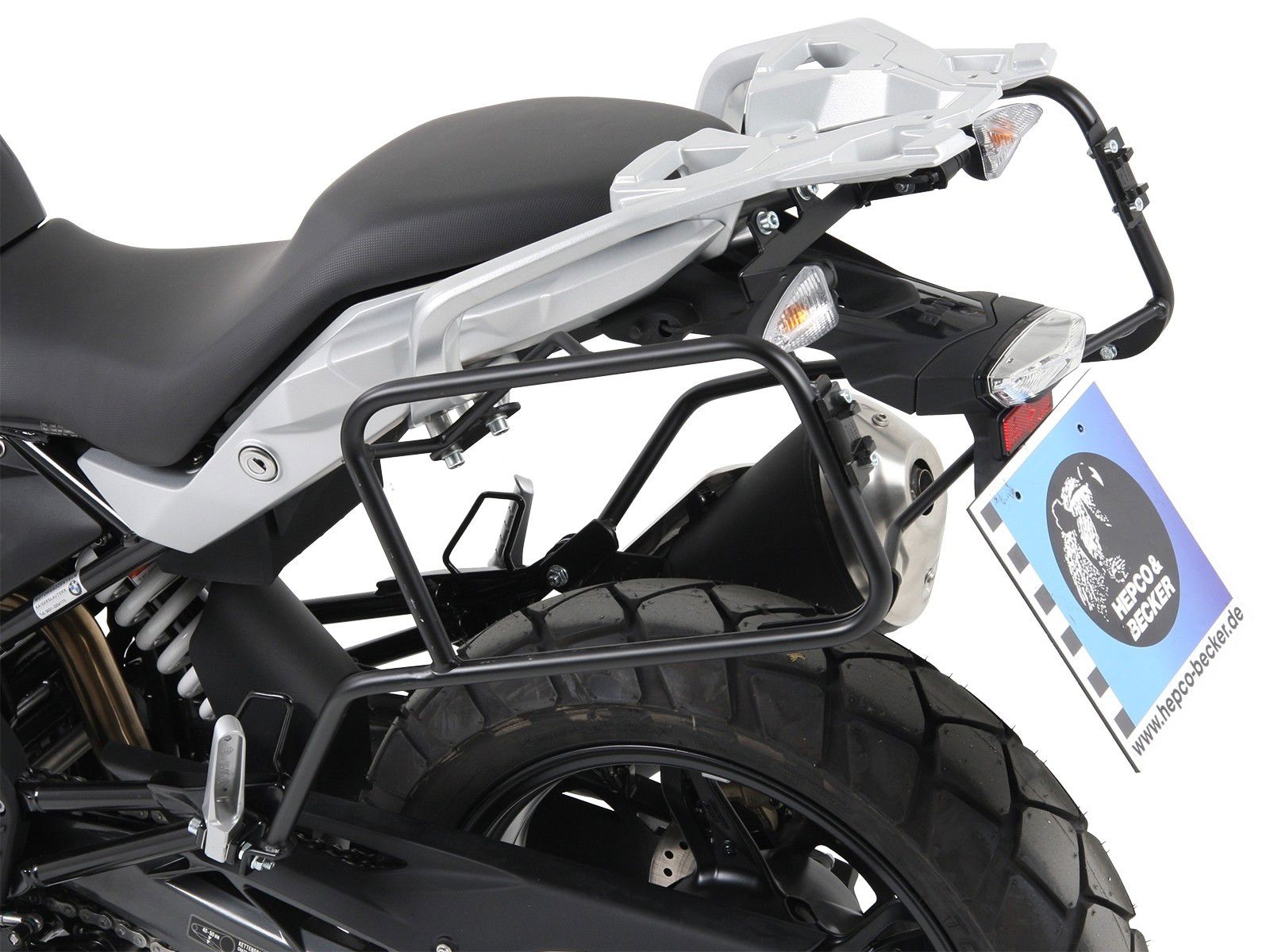 Hepco & Becker Gepäckträgerschloss für schwarze BMW G310GS ab 2020