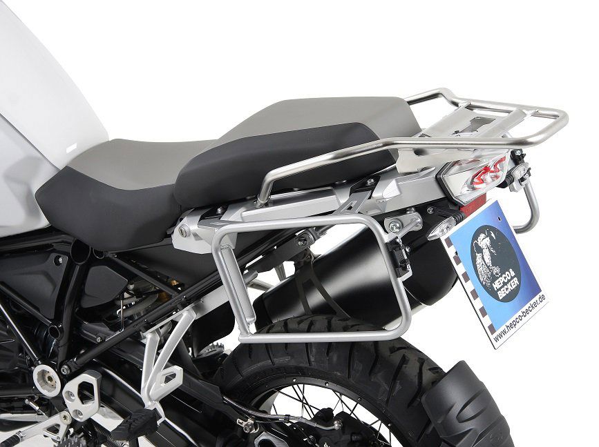 Hepco & Becker Gepäckträgerschloss dazu silber BMW R1200GS LC Adventure ab 2014 bis 2016