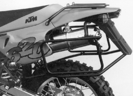 Hepco & Becker Kofferträger schwarz KTM LC4 400/600 ab 1997 / LC4 R620 ADVENTURE ab 1998