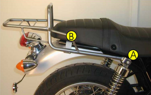 Hepco&Becker Topgepäckträger chrom für Triumph Thruxton / Scrambler 900