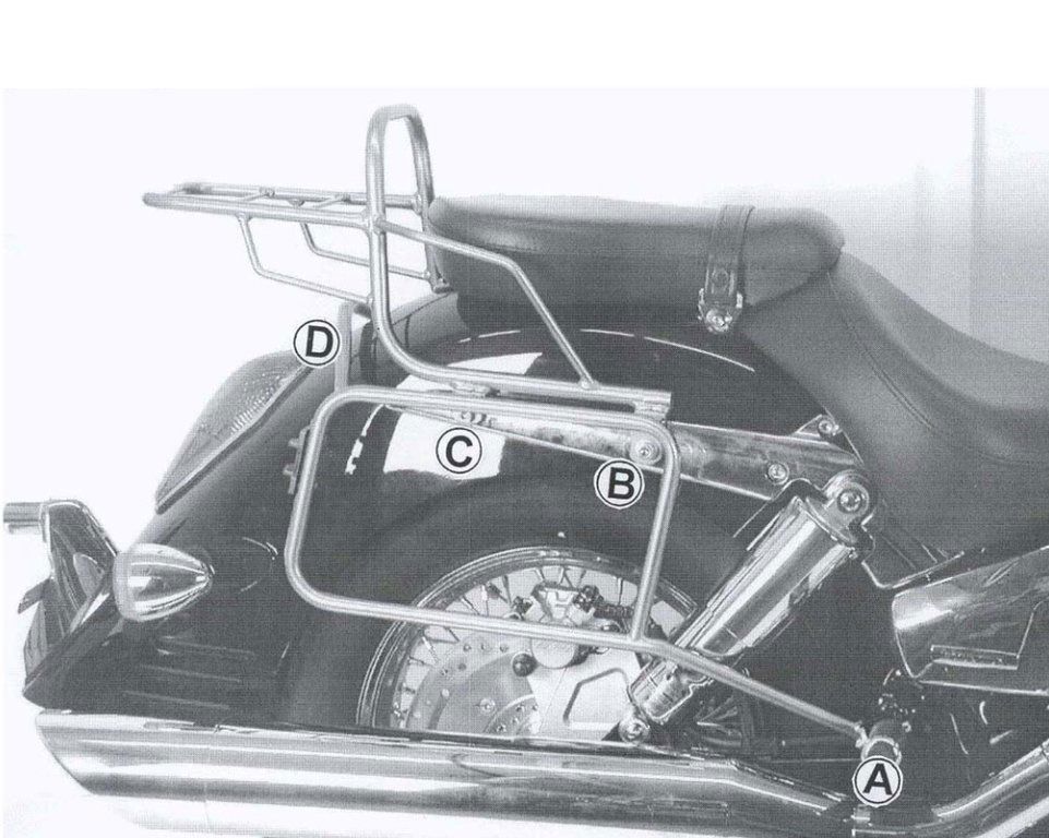 Hepco & Becker Topgepäckträger schwarz für Honda CB900F ab 2002