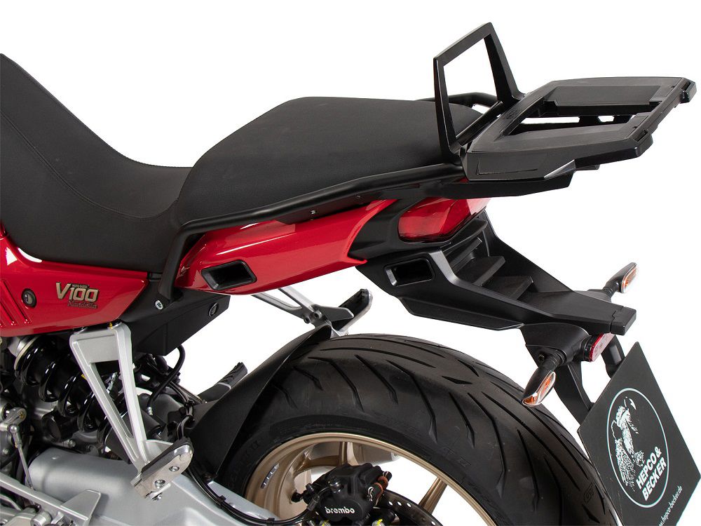 Hepco&Becker Topgepäckträger Alurack schwarz für Moto Guzzi V100 Mandello / S ab 2022