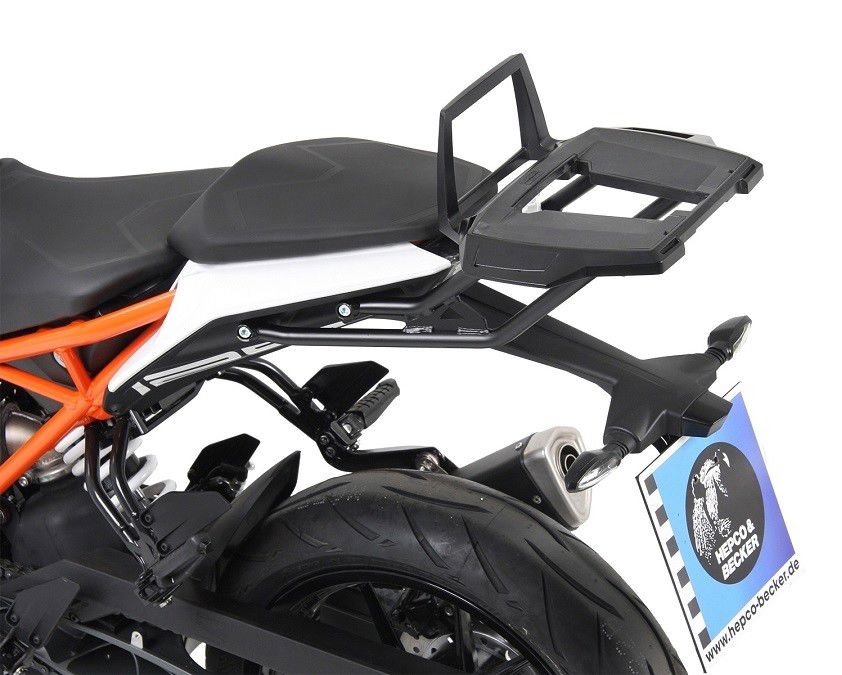 Hepco&Becker Topgepäckträger Alurack schwarz für KTM 390 Duke ab 2017