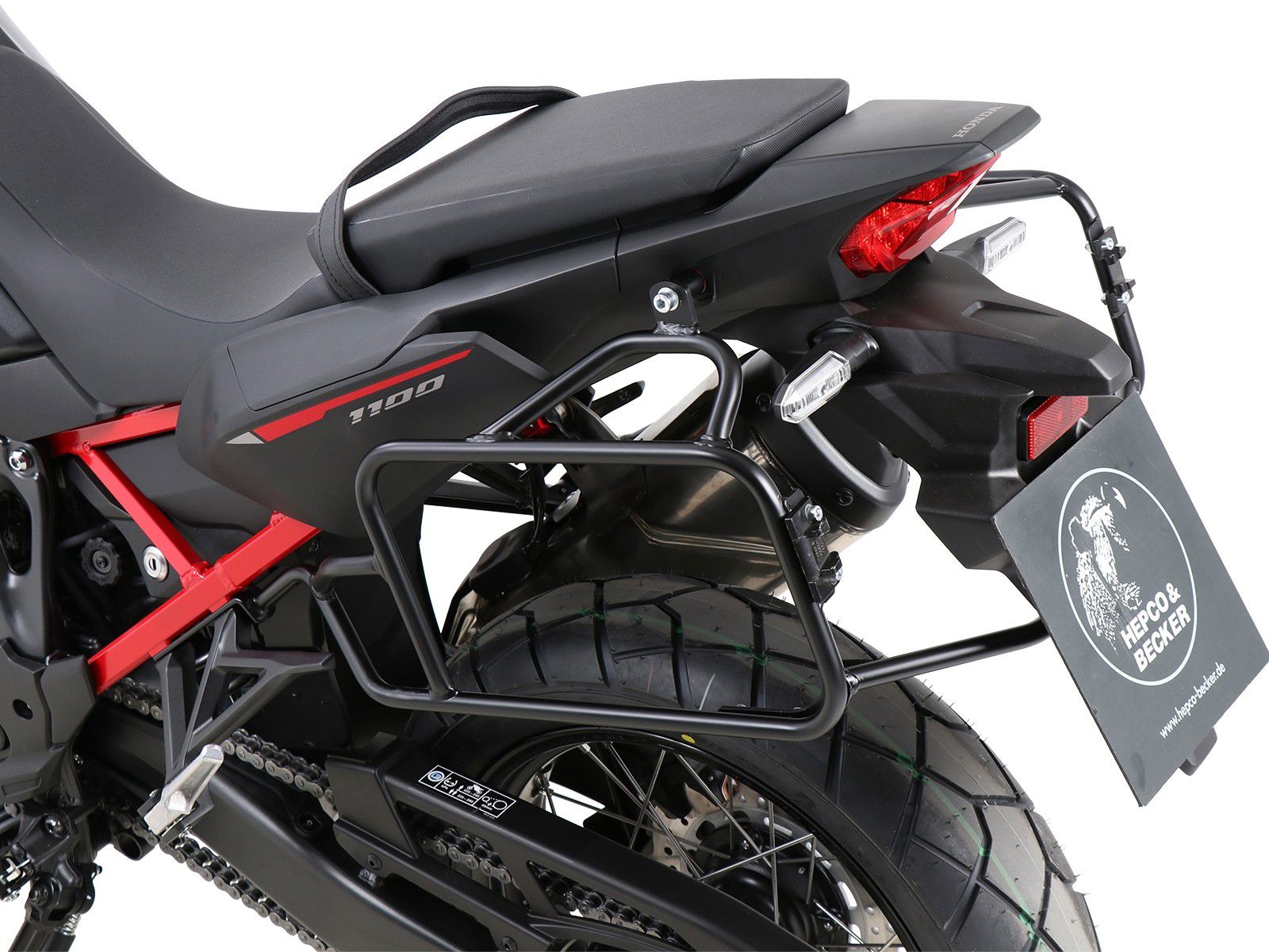 Hepco & Becker Schwarzer Gepäckträger Honda CRF1100L Africa Twin von 2020 bis 2023