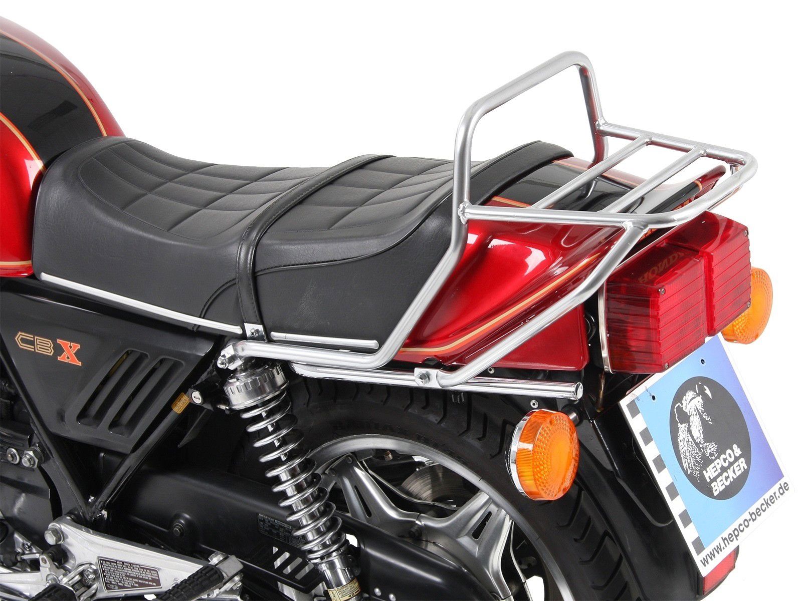 Hepco&Becker Topgepäckträger chrom für Honda CBX1000 Stereo von 1978 bis 1980