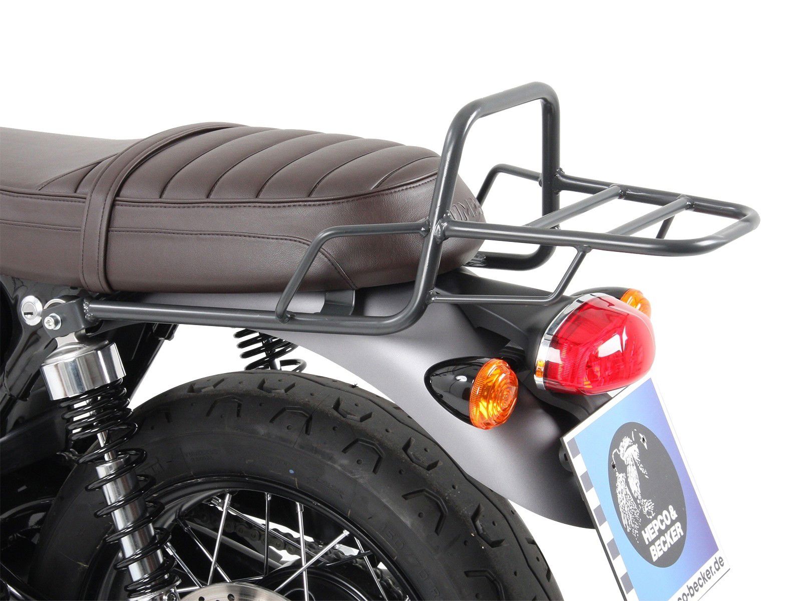 Hepco&Becker Topgepäckträger chrom für Triumph Bonneville T100/ Black ab 2017