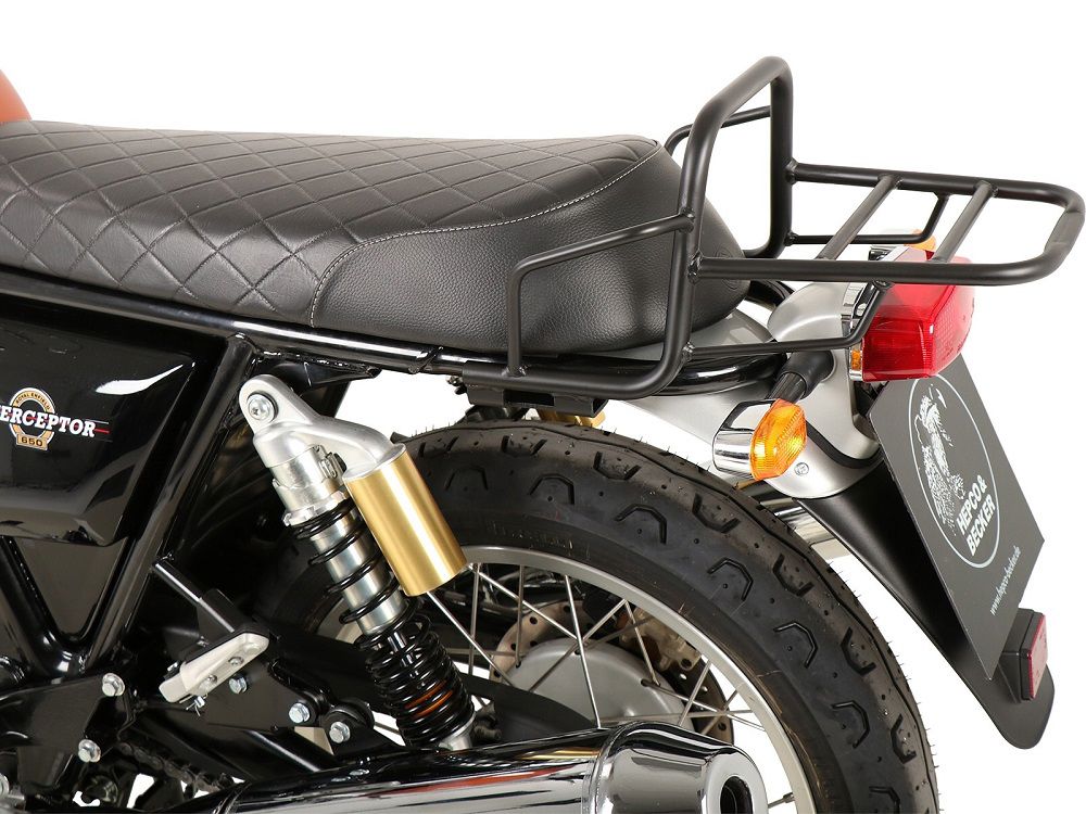 Hepco&Becker Topgepäckträger „Tube Rack“ schwarz für Royal Enfield Interceptor 650 ab 2018