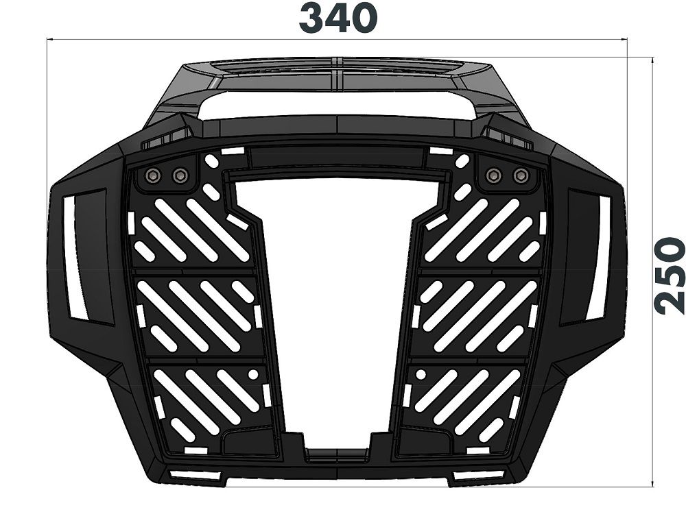 Hepco&Becker Topgepäckträger Alurack schwarz für Originalgepäckträger für BMW F900R ab 2020