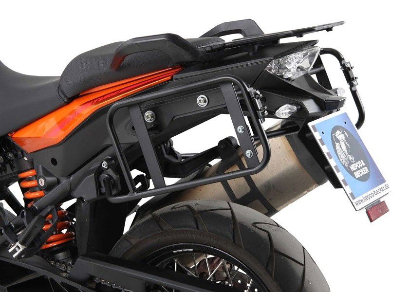 Hepco & Becker Gepäckträgerschloss dazu schwarz Asymmetrisch KTM 1090 Adventure R ab 2017