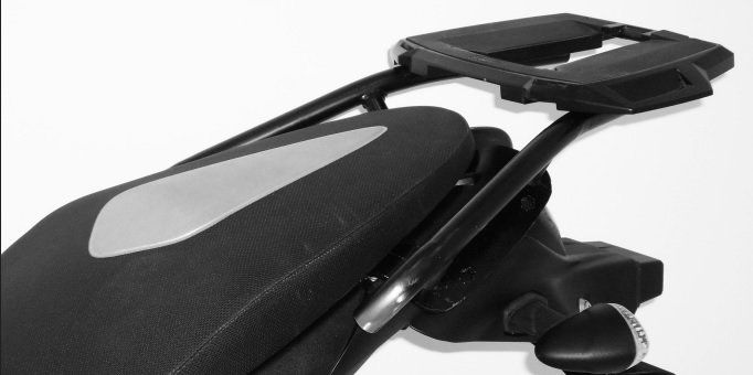 Hepco&Becker Topgepäckträger Easyrack schwarz für Suzuki Gladius SFV650 von 2009 bis 2016