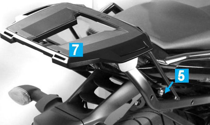 Hepco&Becker Topgepäckträger Easyrack schwarz für Yamaha FZ1 Fazer von 2006 bis 2015