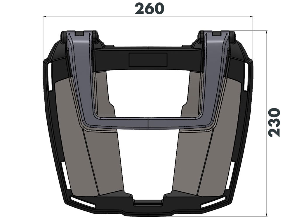 Hepco&Becker Topgepäckträger Easyrack schwarz für BMW S1000XR von 2015 bis 2019 (auf Originalträger)