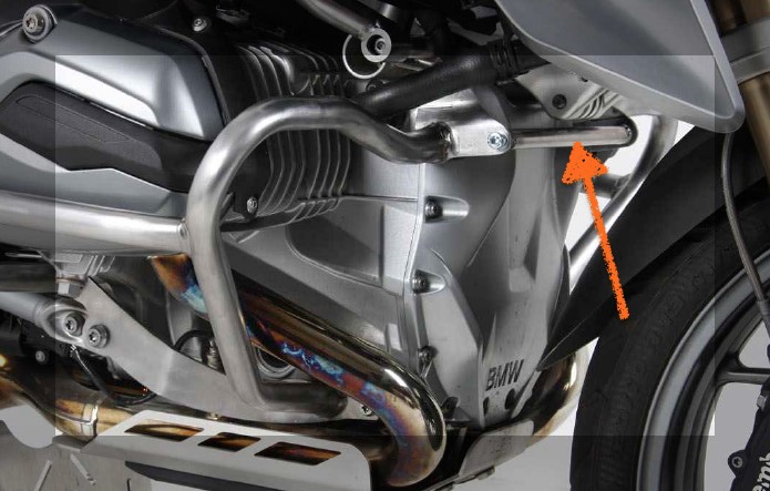 Hepco&Becker Sturzbügel Verbindungshalter Edelstahl BMW R1200GS LC ab 2013