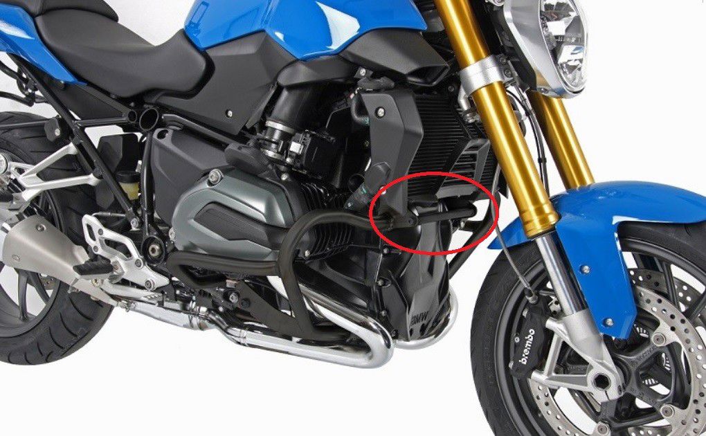 Hepco&Becker Sturzbügel silber Verbindungsbügel für BMW R1200RS ab 2015-20/ R1200R ab 2015-20/ R1200GS LC ab 2013-20