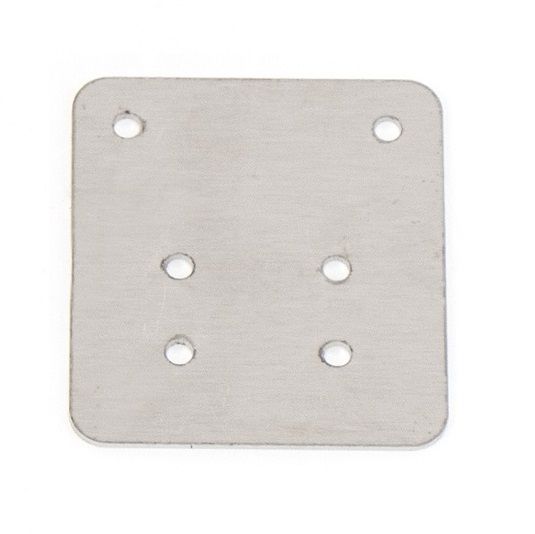 Hepco&Becker Schlossplatte silber für Außenseite Gobi Seitenkoffer