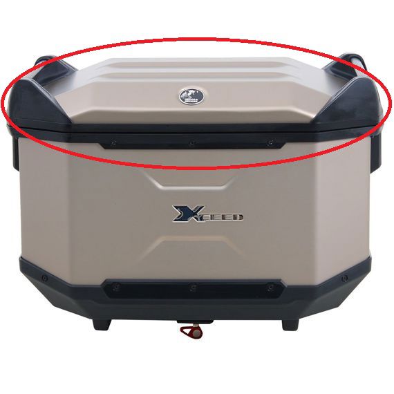 Hepco&Becker Deckel silber für Xceed Topcase